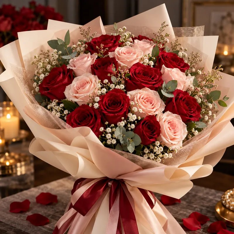 Bouquet de fleurs pour anniversaire de mariage